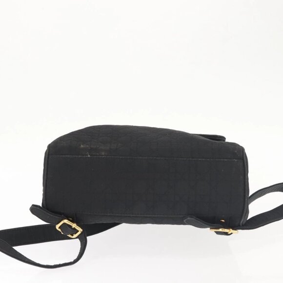 Christian Dior Canage Backpack Nylon Black Gold Auth BA5824 main image 7